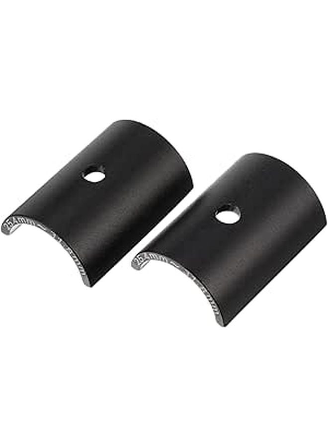 Handlebar Spacer Conversion Shims 1 Pair Easy Install Lightweight Black - Image 1