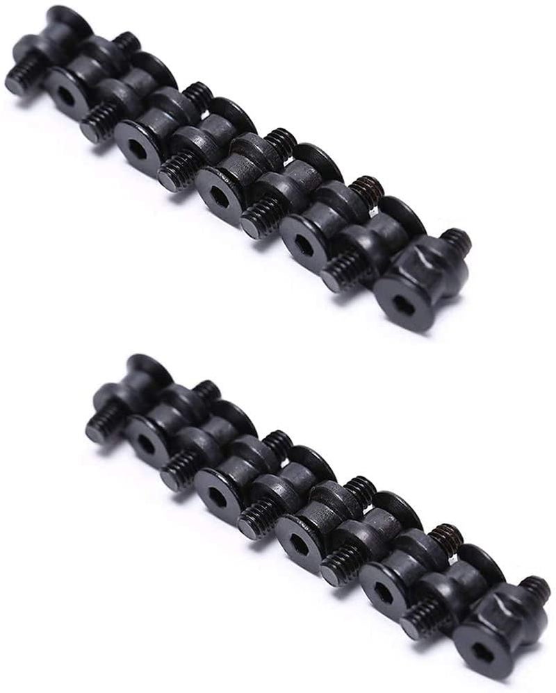 360 Tactical 20 Sets Keymod Screw and Nut Replacement Set for Railed Parts (20 x Screws and 20 x Nuts)