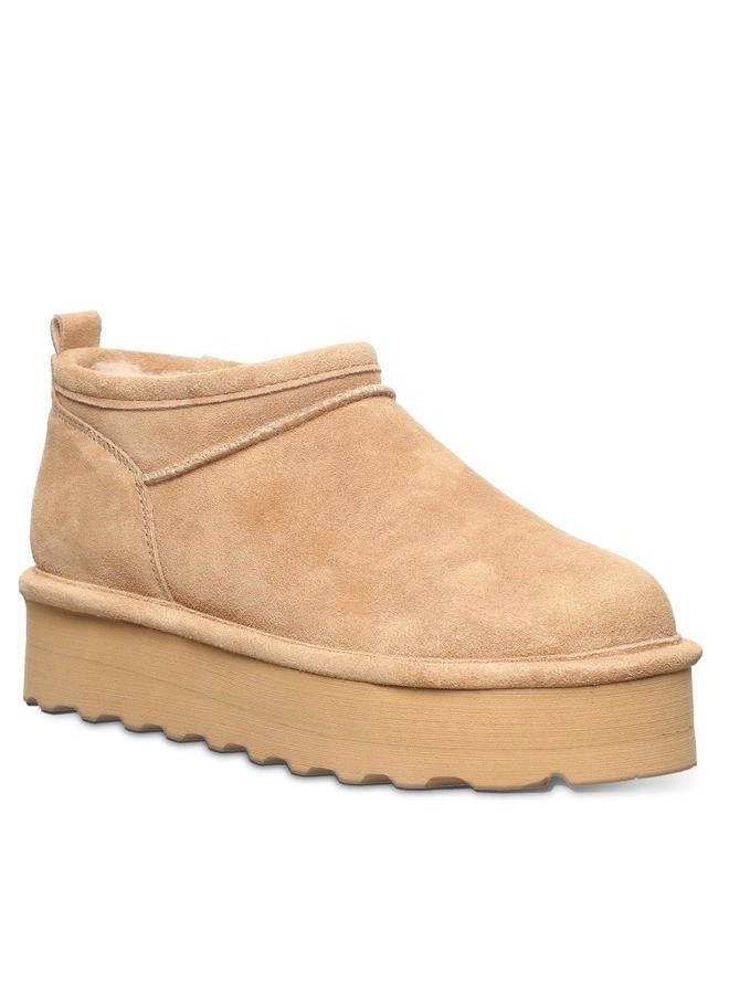 Bearpaw Women's Retro Super Shorty Iced Coffee Size 7 | Women's Ankle Boot | Comfortable Winter Boot - Image 1