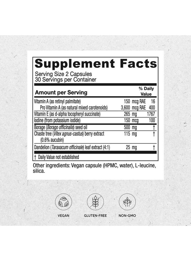 Vitanica Vitanica - Breast Cycle Blend - Breast Cycle Support - 60 Vegetarian Capsules  - Image 2
