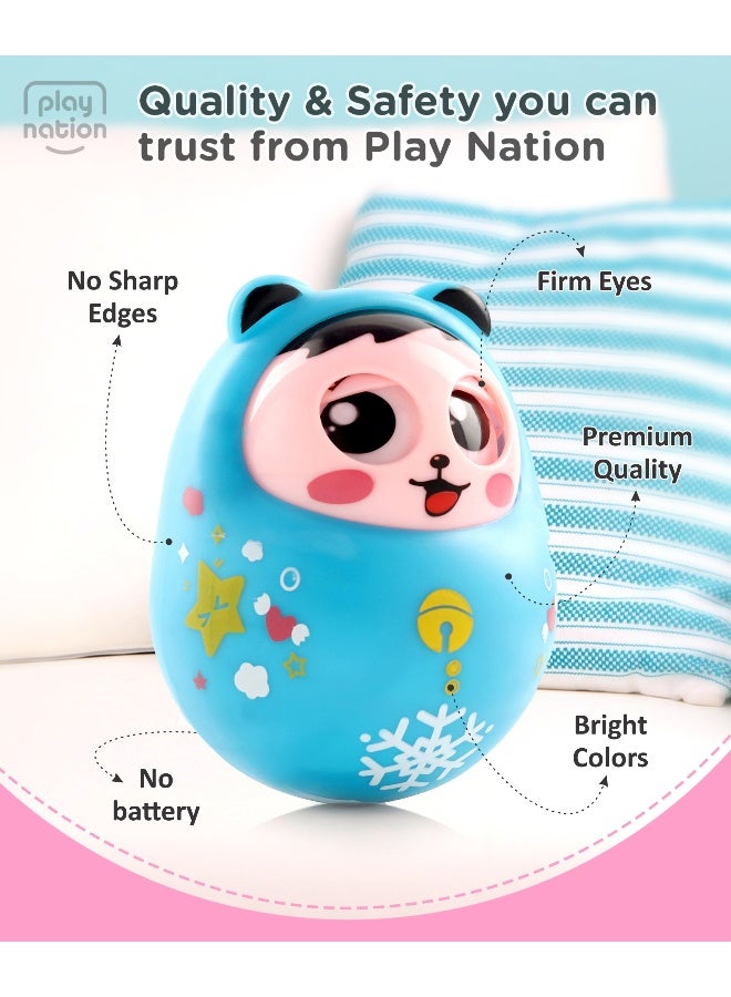 PlayNation Blinking Nodding Roly Poly - Teal - Image 5