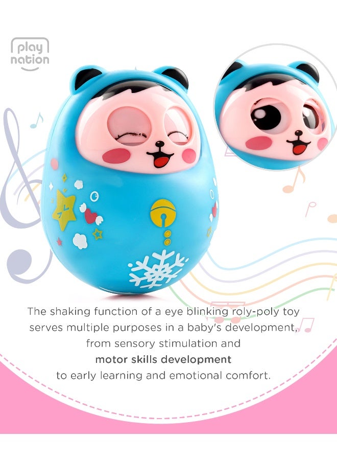 PlayNation Blinking Nodding Roly Poly - Teal - Image 4
