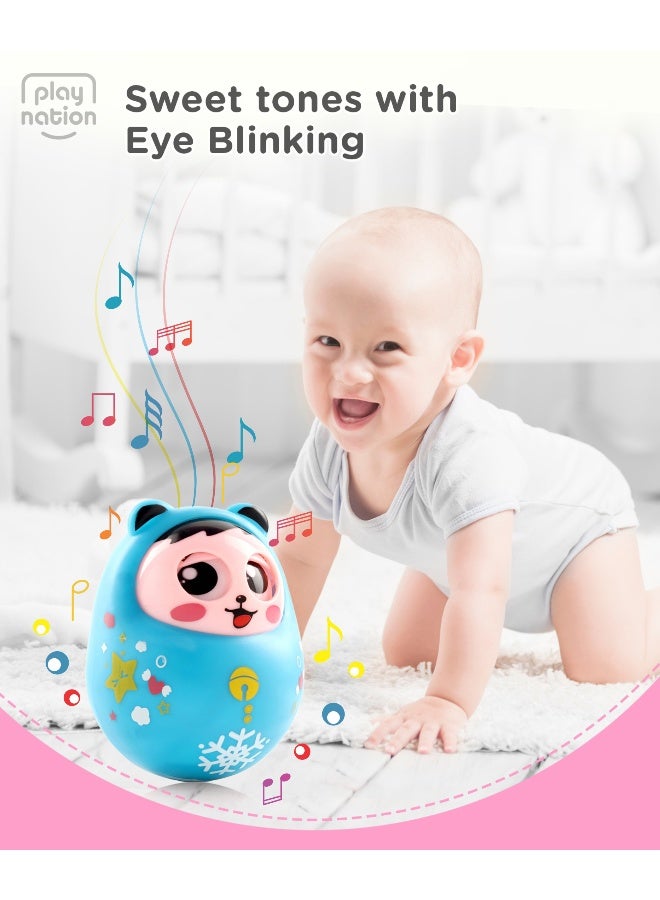 PlayNation Blinking Nodding Roly Poly - Teal - Image 2