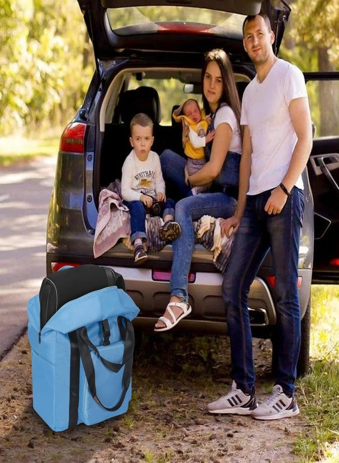 TORIBIO Durable Backless Booster Seat Travel Bag for Airplane Compatible with Cosco Topside Backless Booster Car Seat and Gb Pockit Stroller, Airplane Gate Check Tote Bag, Blue - Image 3