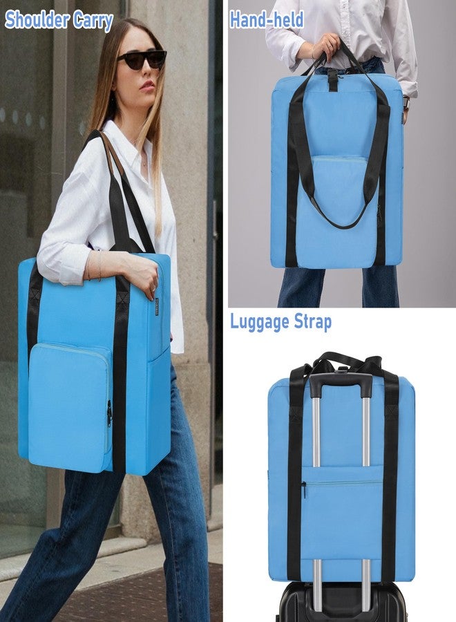 TORIBIO Durable Backless Booster Seat Travel Bag for Airplane Compatible with Cosco Topside Backless Booster Car Seat and Gb Pockit Stroller, Airplane Gate Check Tote Bag, Blue - Image 5