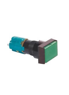 Real Tend Real Tend Rectangular Green 220V 1a1b (1No 1NC) Illuminated Push Button Switch - Alternate 