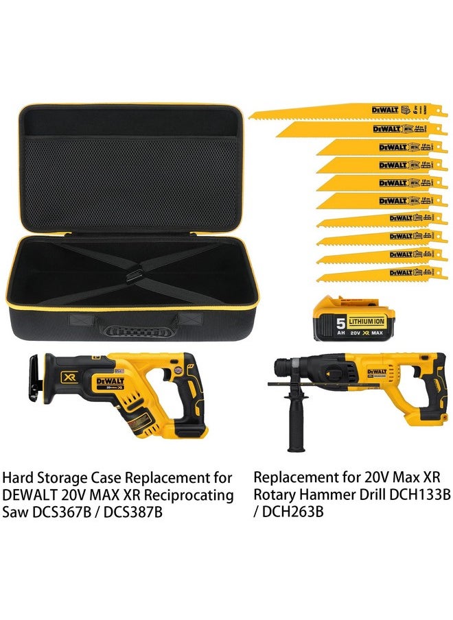 khanka Hard Storage Case Replacement for DEWALT 20V MAX XR Reciprocating Saw (DCS367B / DCS387B), 20V Max XR Rotary Hammer Drill (DCH133B / DCH263B), Case Only - pzsku/Z6487CEA38B3601071292Z/45/_/1740982784/bb615933-11fa-491f-b7c6-bd2686b23c8e