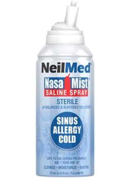 NeilMed Neilmed Nasamist Isotonic Saline Spray For Allergy & Sinus Sufferers, 75 ml Pack of 2 