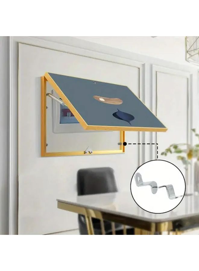 20 Pack Offset Picture Hanging Clips with Screws Metal Frame Clamps for Canvas Photo Frames - Image 4
