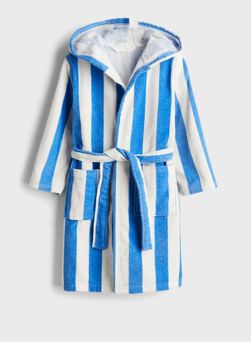 H&M Striped Pocket Detail Dressing Gown