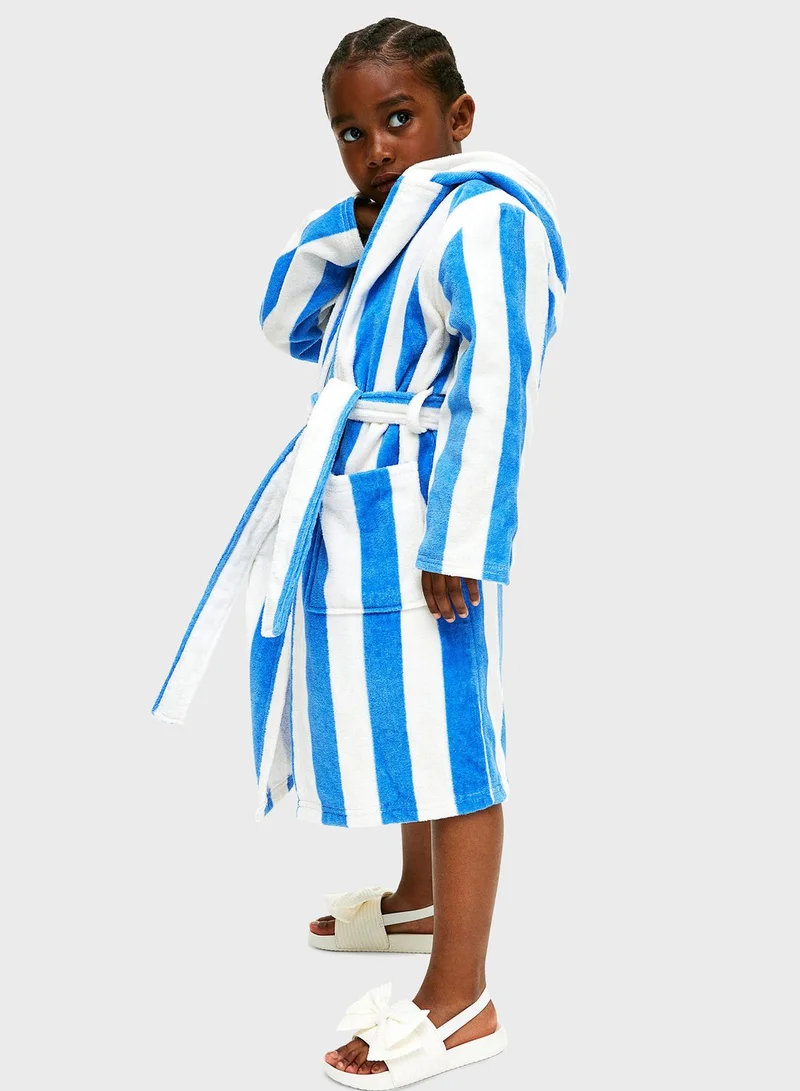 H&M Striped Pocket Detail Dressing Gown