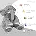 OurHonor Elephant Weighted Stuffed Animals 5 lbs 16in Weighted Plush Elephant Stuffed Animal Plushies Gifts for Kids and AdultsGrey - Image 4