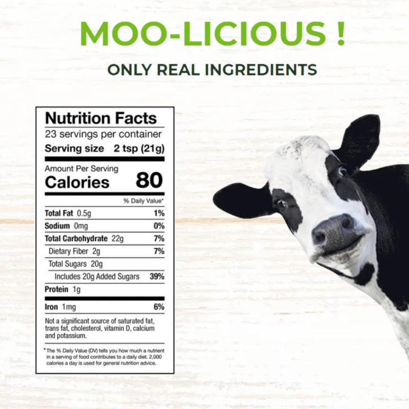 Sillycow Farms Hot Chocolate Sea Salt & Caramel Rich Chocolate Powder Delight Gluten Free Non GMO Dairy Free Indulgence with Pure Sweet Caramel Flavor Reusable Packaging 16.9 oz Glass Bottle Pack of 1 - Image 2