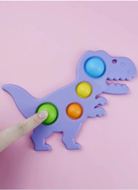 1pc Dinosaur Shaped Random Color Simple Dimple Fidget Toy