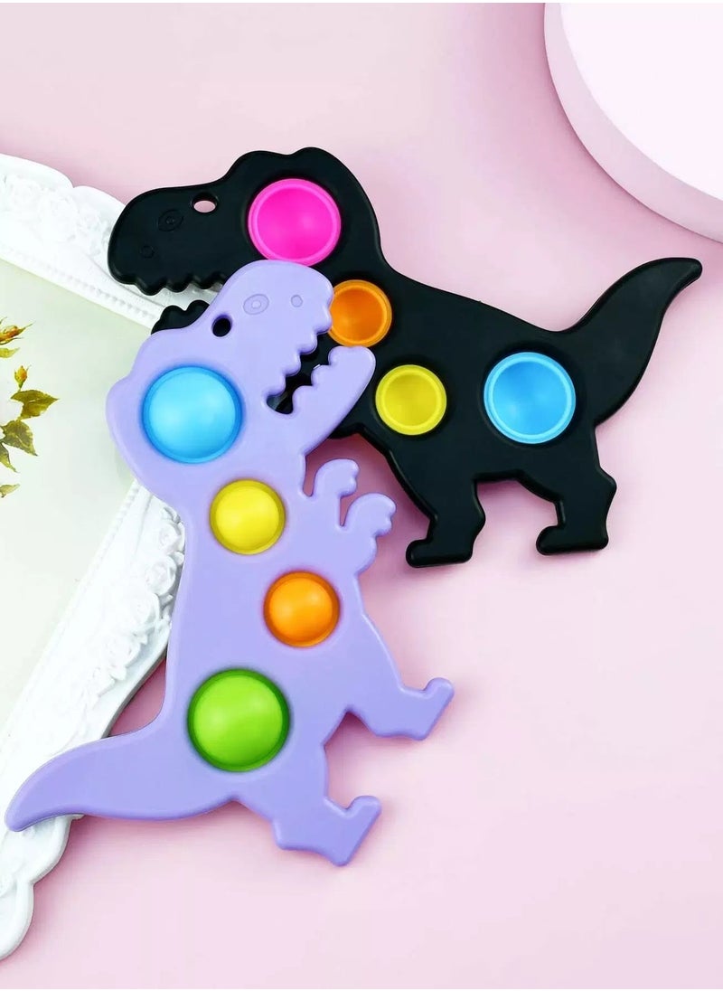 Generic - 1pc Dinosaur Shaped Random Color Simple Dimple Fidget Toy - Image 1