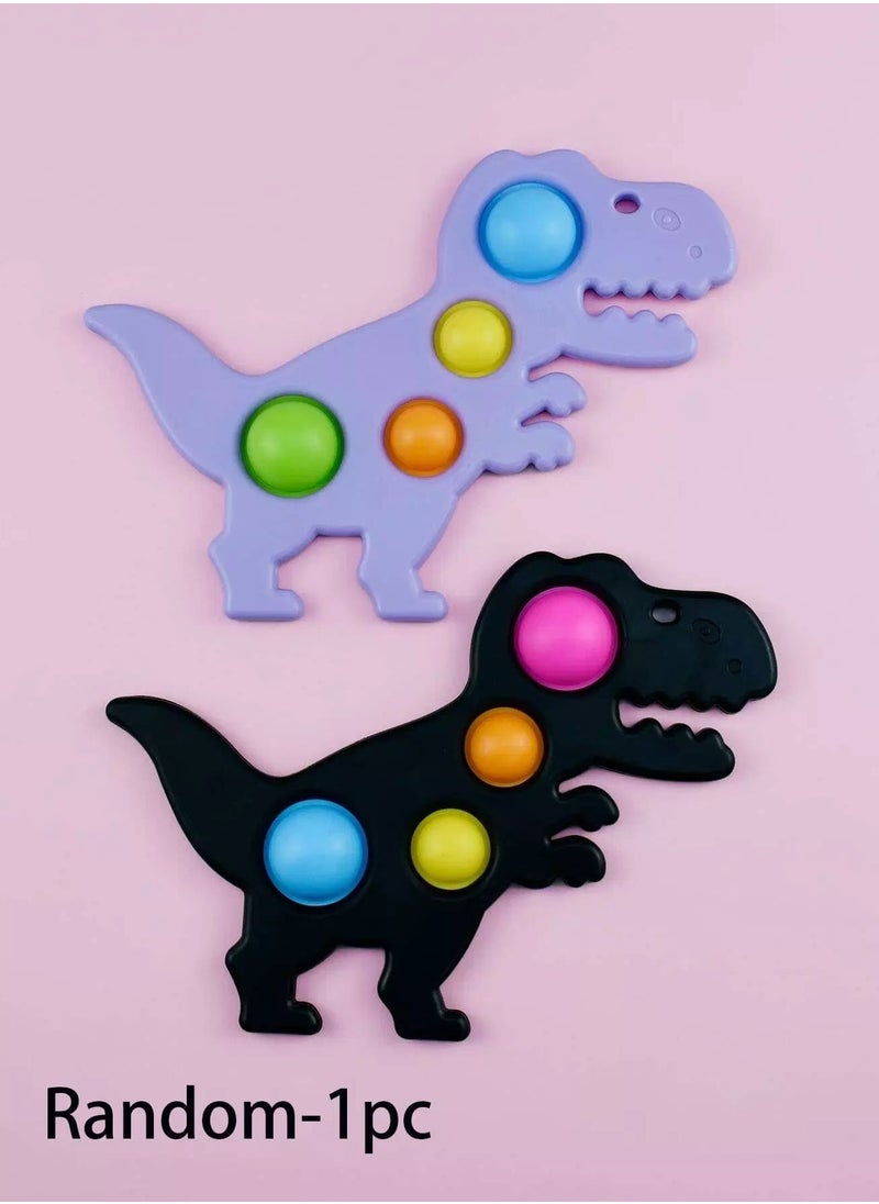 Generic - 1pc Dinosaur Shaped Random Color Simple Dimple Fidget Toy - Image 1
