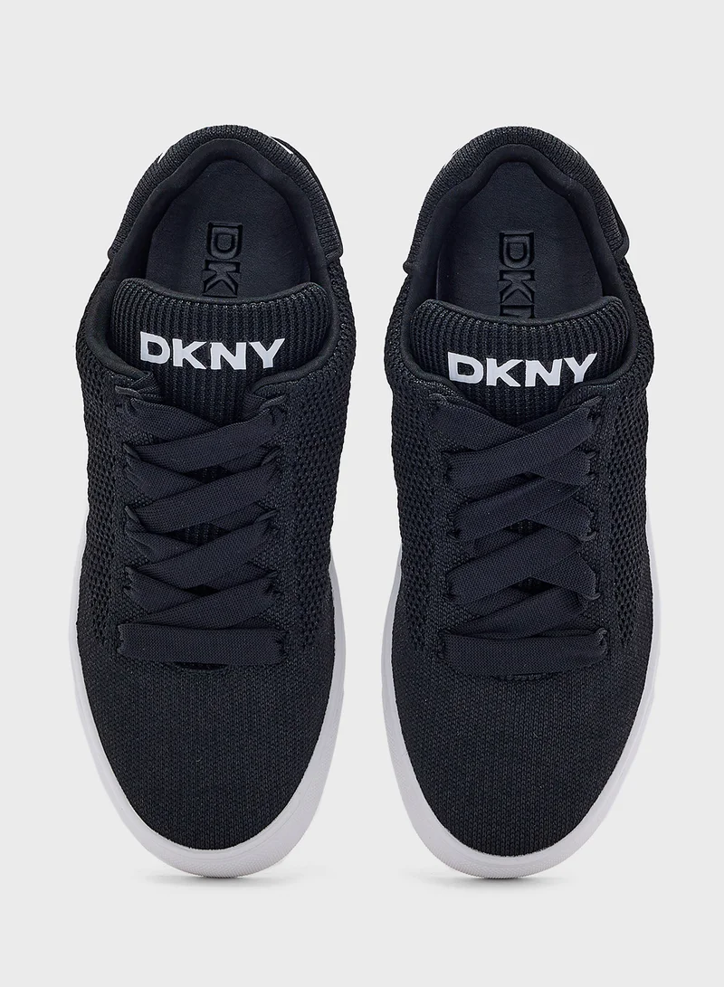 DKNY Abeni Knit Lace Up Sneakers