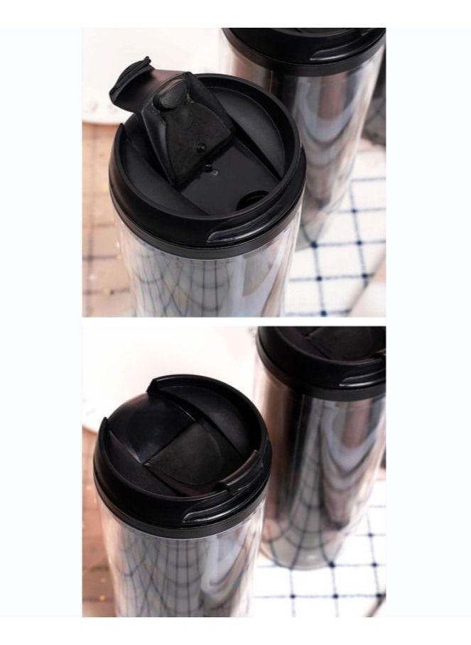 Generic - Game Minecraft Surrounding Straw Cup Double Plastic Portable Cup - Image 1