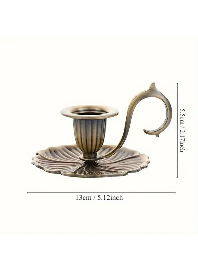 Nordic Style Silvery Zinc Alloy Candle Holder Elegant Home Living Room Decor - Image 4