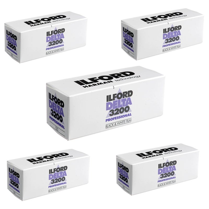 Ilford 5 × فيلم طباعة أسود وأبيض إلفورد دلتا 3200 بروفيشونال، 120 (6 سم)، ISO 3200 (1921535) - Image 4