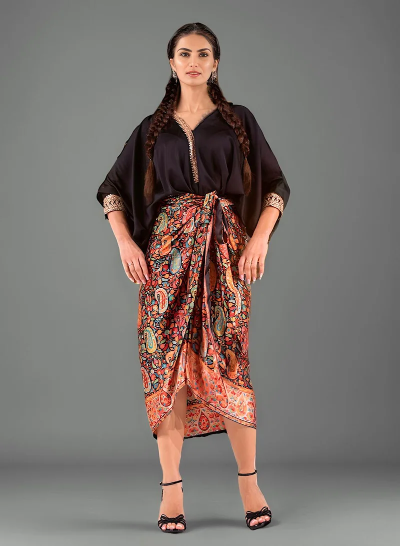 إكستاسي Drape Skirt Set