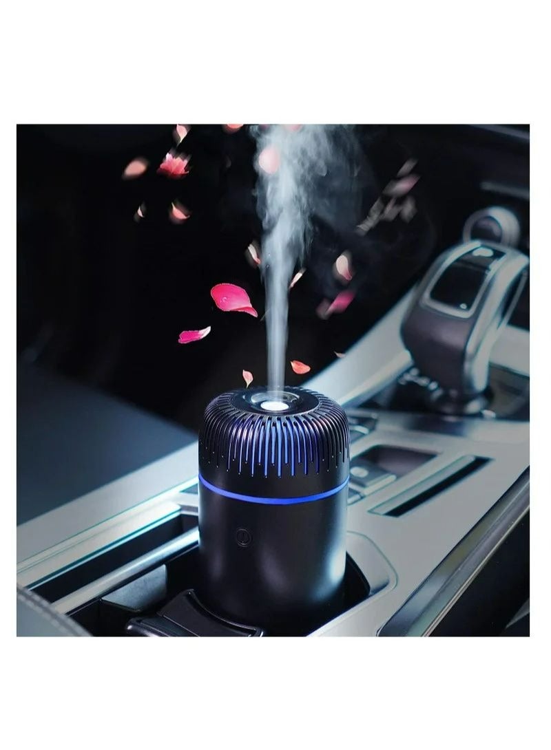 Car Diffuser USB Mini Humidifier Ultrasonic Essential Oil Cool Mist Air Freshener Car Office Bedroom Home Black - Image 1