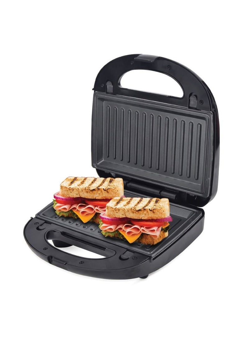 Clikon 3-in-1 Sandwich Maker – 750W Power, Removable Non-Stick Plates, Grill, Waffle & Sandwich Functions, Dishwasher Safe Plates – CK2442 – Black 750 W CK2442 black - Image 1
