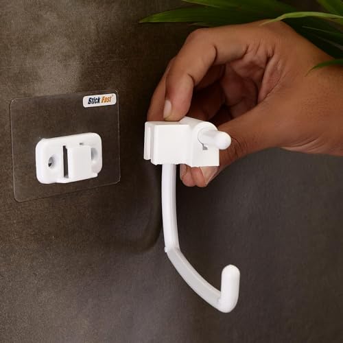 SF - Stick Fast Self-Adhesive Toilet Paper Holder With 3M Sticker For Wall Mount Tissue Paper Roll Dispenser For Kitchen & Bathroom (Pack Of 2, Snow White) - Image 4