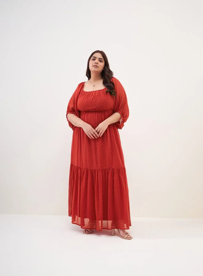 FEMELLA Square Neck Maxi Dress