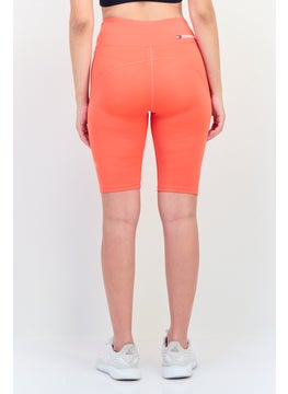 TOMMY SPORT Women Sportswear Fit Training Shorts, Red  - Image 3