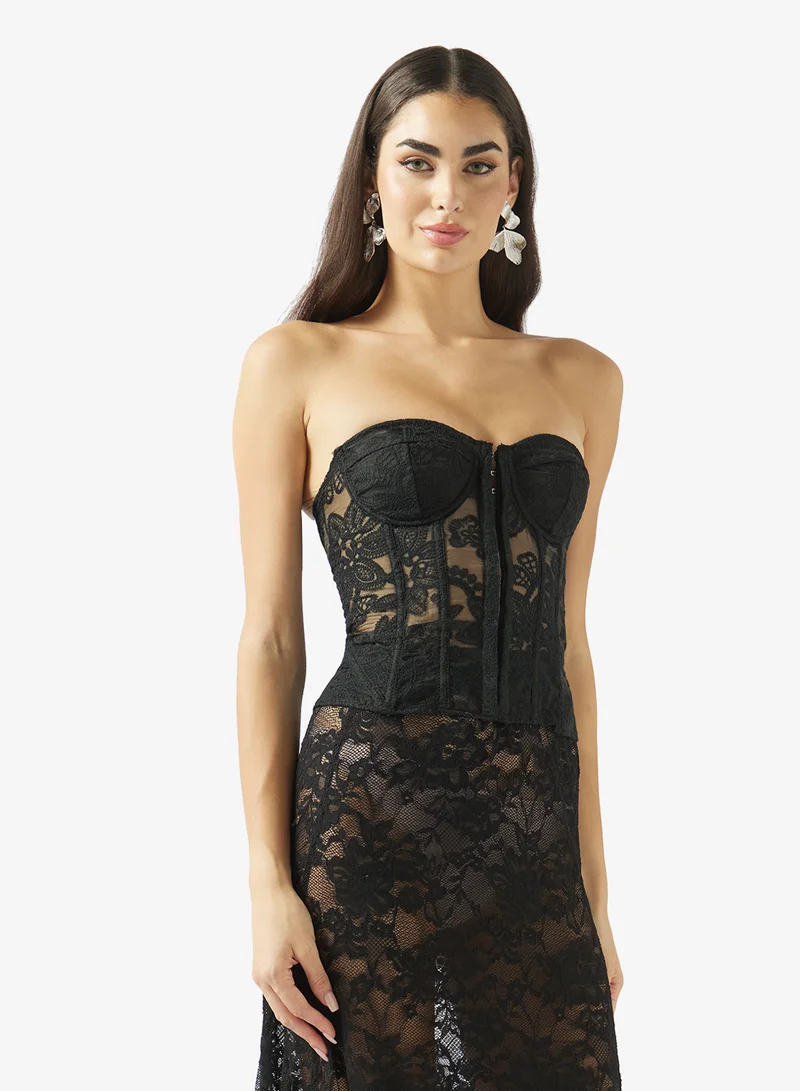 Ginger Sweetheart Neckline Corset Top