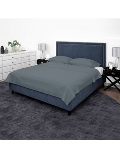PARRY LIFE Microfiber Single Flat Sheet - 90GSM | Machine Washable, Breathable Fabric | Elastic Corners, Wrinkle & Fade Resistant | 160x240 cm  - Image 2
