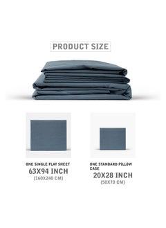 PARRY LIFE Microfiber Single Flat Sheet - 90GSM | Machine Washable, Breathable Fabric | Elastic Corners, Wrinkle & Fade Resistant | 160x240 cm  - Image 3