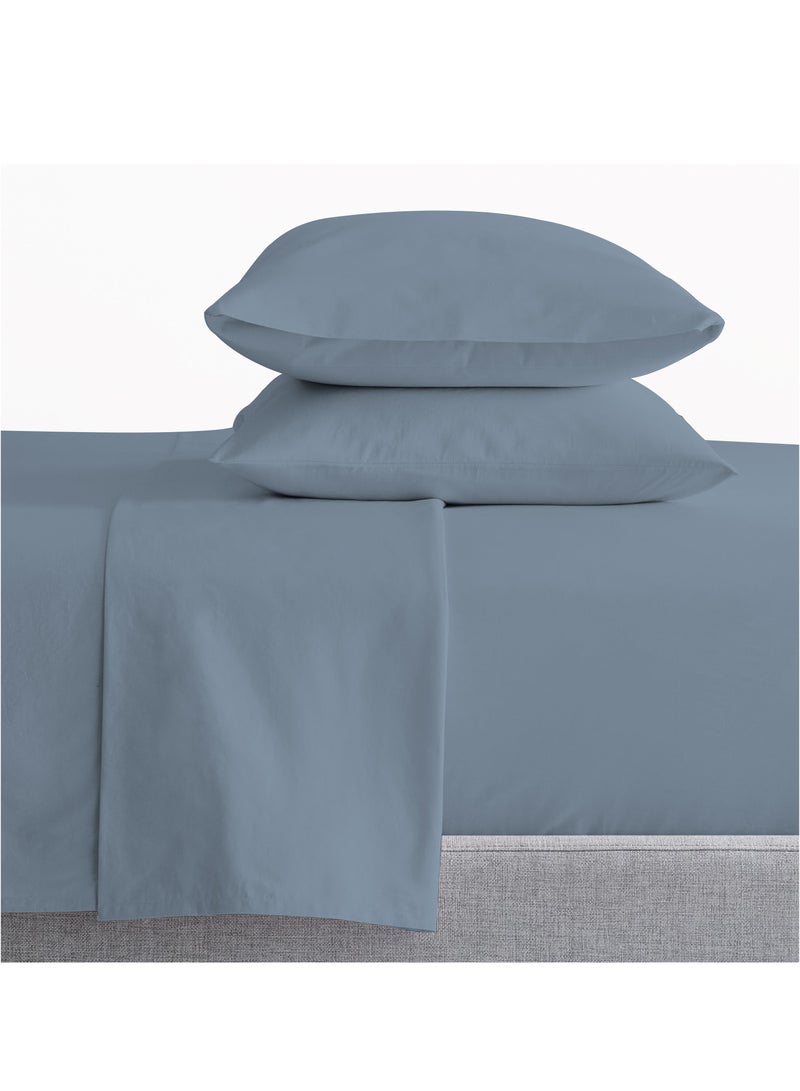 PARRY LIFE Microfiber Single Flat Sheet - 90GSM | Machine Washable, Breathable Fabric | Elastic Corners, Wrinkle & Fade Resistant | 160x240 cm  - Image 1