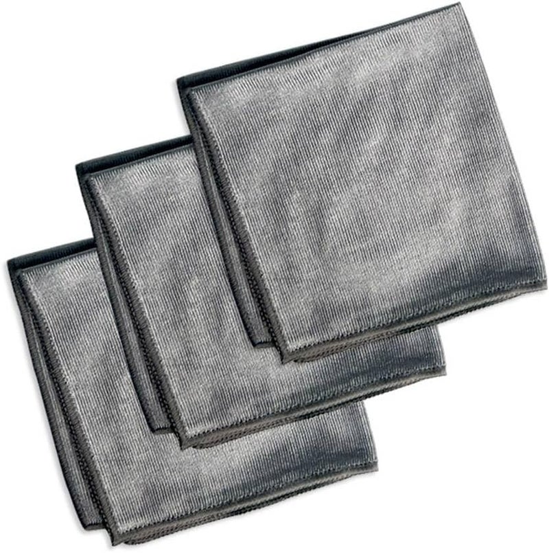 RIBAL Bright Microfiber Towels 3 Pieces 24x22x1ml Grey - Image 1