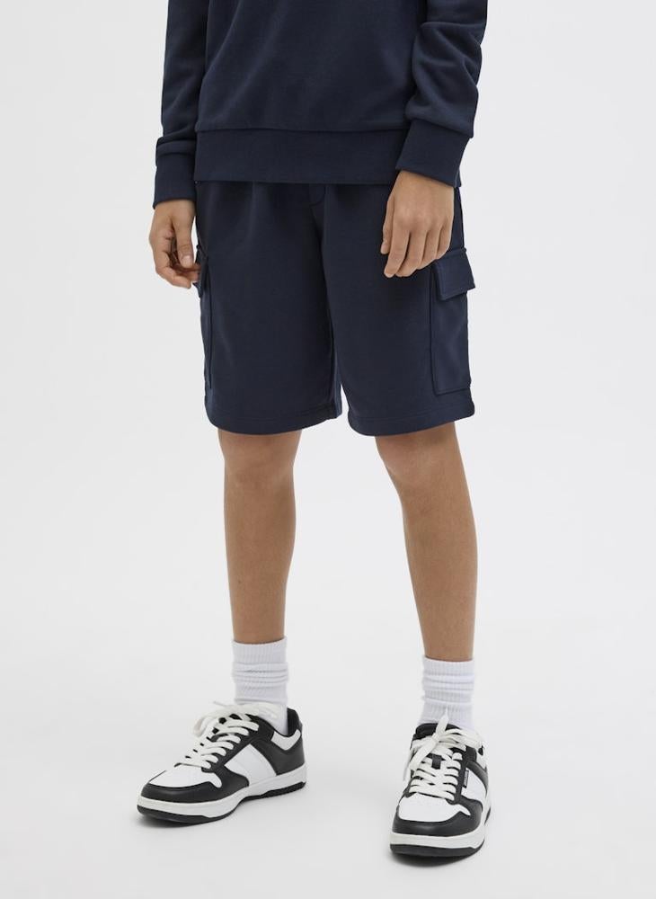 Jack & Jones Junior - Kids Cargo Logo Sweat Shorts - Image 1