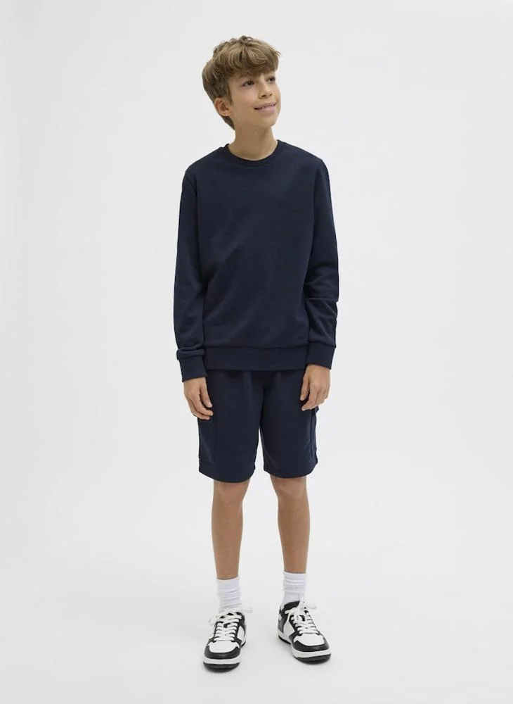 Jack & Jones Junior Kids Cargo Logo Sweat Shorts