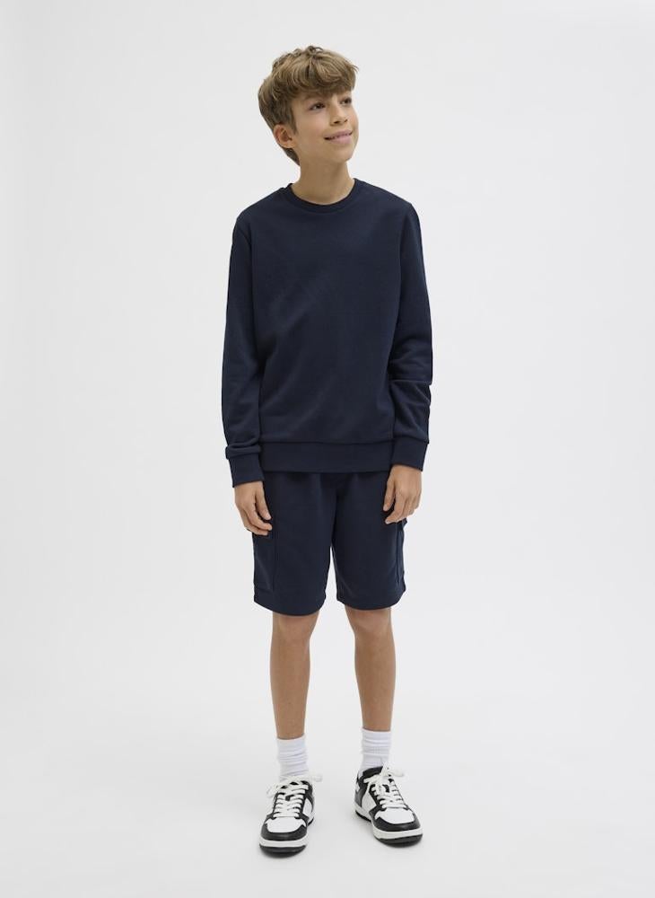 Jack & Jones Junior - Kids Cargo Logo Sweat Shorts - Image 1
