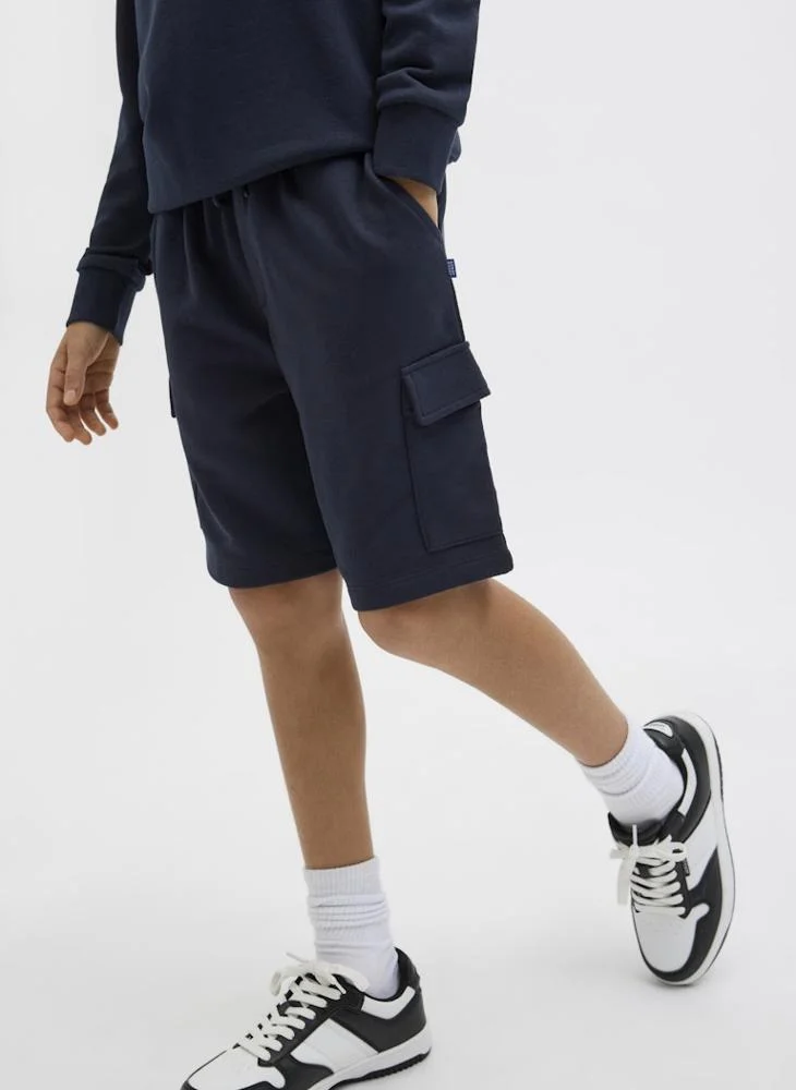 Jack & Jones Junior Kids Cargo Logo Sweat Shorts