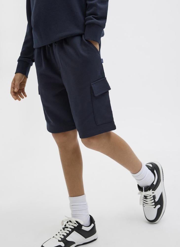 Jack & Jones Junior - Kids Cargo Logo Sweat Shorts - Image 1
