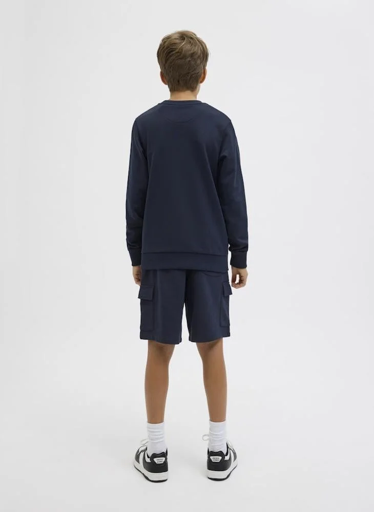 Jack & Jones Junior Kids Cargo Logo Sweat Shorts