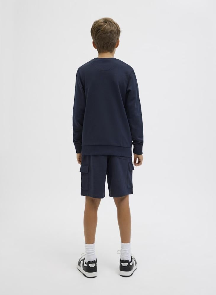 Jack & Jones Junior Kids Cargo Logo Sweat Shorts - Image 2