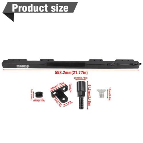 WnSEu Billet Aluminum Fuel Rail Fits For Jeep Wrangler/TJ/Cherokee XJ 4.0L 1997-2001 for Jeep Grand Cherokee 4.0L L6 Gas 1995-2004 - Image 3
