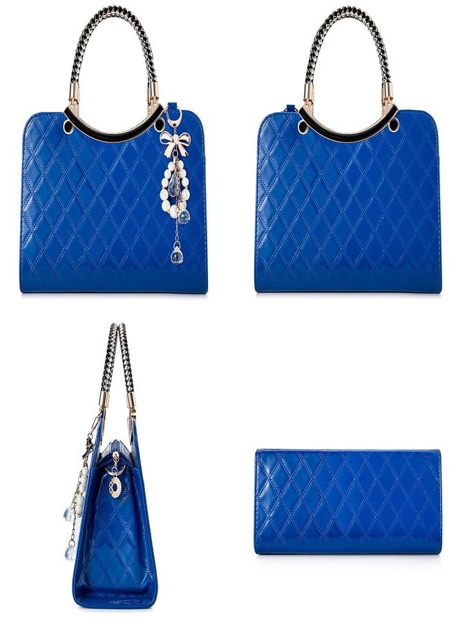 TIBES Shiny Patent Leather Women Purses and Handbags Ladies Fashion Top Handle Satchel Shoulder Totes Crossbody Bags - Image 2