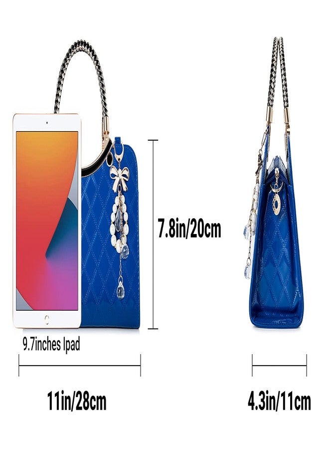TIBES Shiny Patent Leather Women Purses and Handbags Ladies Fashion Top Handle Satchel Shoulder Totes Crossbody Bags - Image 3