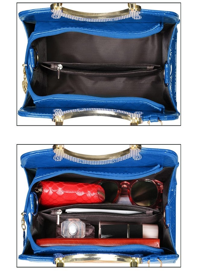 TIBES Shiny Patent Leather Women Purses and Handbags Ladies Fashion Top Handle Satchel Shoulder Totes Crossbody Bags - Image 4