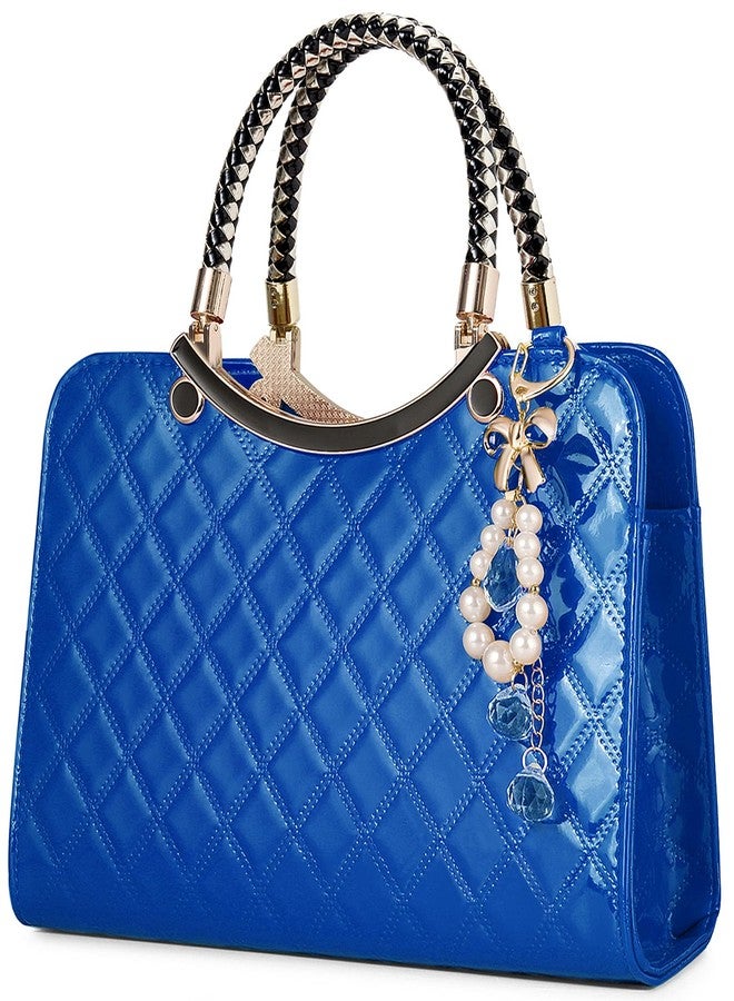 TIBES Shiny Patent Leather Women Purses and Handbags Ladies Fashion Top Handle Satchel Shoulder Totes Crossbody Bags - Image 1