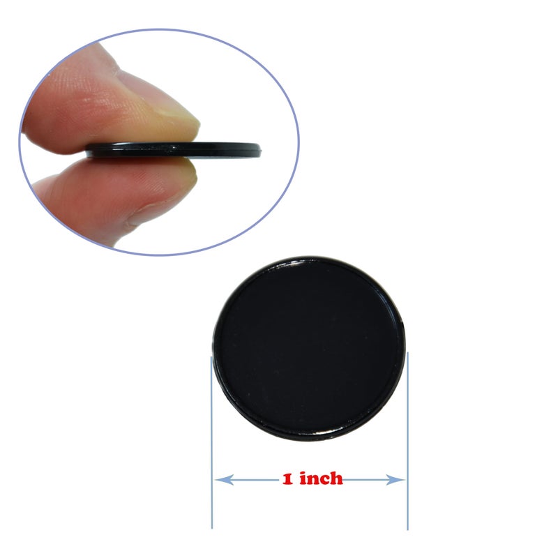 Smartdealspro Set of 100 25MM/1 Inch Opaque Plastic Learning Counting Counters Poker Chips (Black) - Image 4