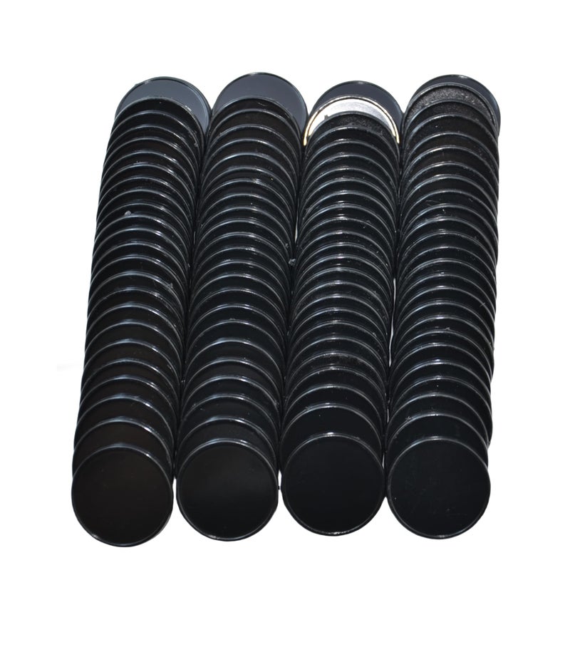 Smartdealspro Set of 100 25MM/1 Inch Opaque Plastic Learning Counting Counters Poker Chips (Black) - Image 2