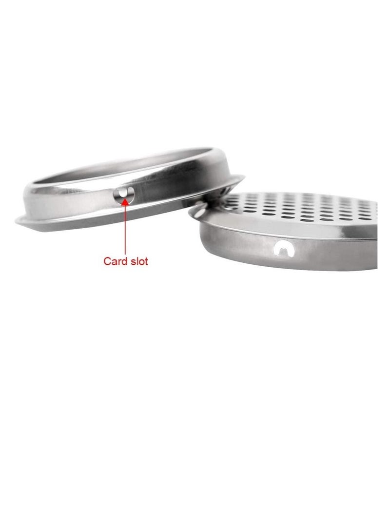 Excefore Stainless Steel Air Vent Hole 20 PCS Ventilation Louver Round Shaped Mesh Hole Louver Round Ventilation Grille for Shoe Cabinets Lockers Wardrobes Wall Air Soffit Vents Ducting Air Outlet Hood  - Image 2